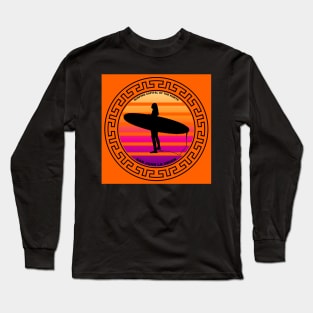 SURFING CAPITAL OF THE NORTH - SAN JUAN LA UNION - WOMEN ORANGE Long Sleeve T-Shirt